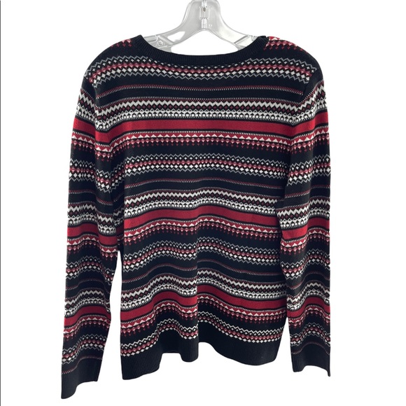 Croft and Barrow Button Up Print Sweater Cardigan Large - Picture 12 of 12